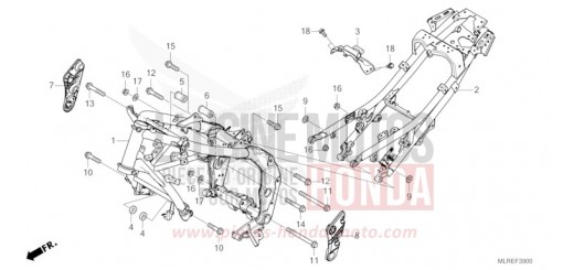 CARROSSERIE DE CHASSIS CB500FAT de 2026
